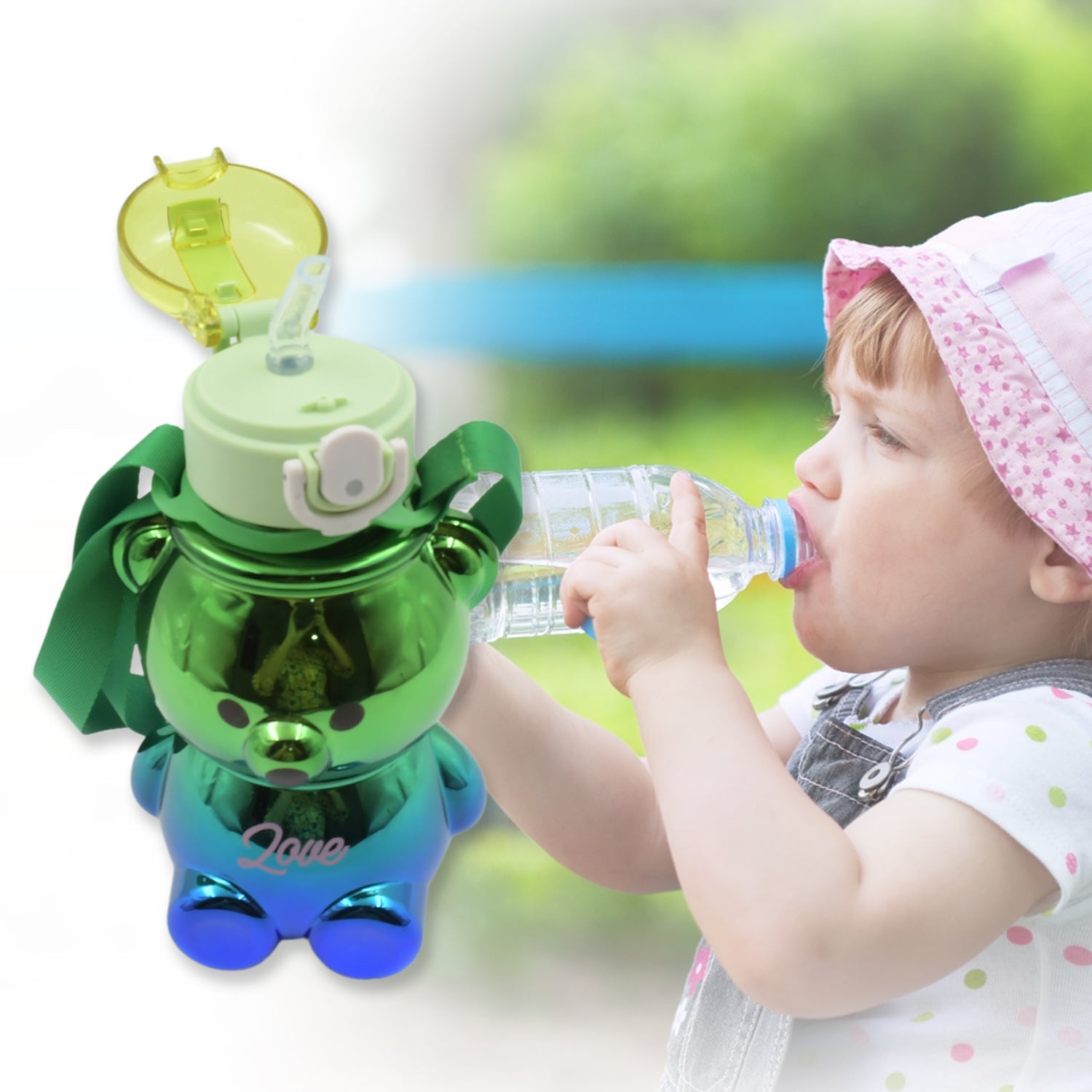 12548 Cute Plastic Water Bottle, with adjustable shoulder strap and stickers, portable drinking cup Water Bottle For Kids | Water Bottle | Return Gift For Kids | Water Bottle With Straw | School Water Bottle (1 Pc) 12548 Cute Plastic Water Bottle, with adjustable shoulder strap and stickers, portable drinking cup Water Bottle For Kids | Water Bottle | Return Gift For Kids | Water Bottle With Straw | School Water Bottle (1 Pc)